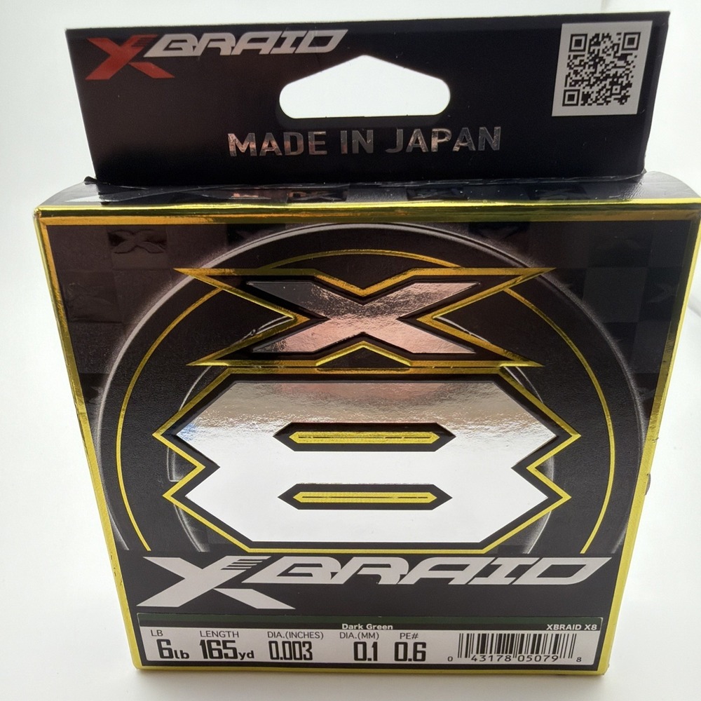XBRAID X8 Braid 6LB 330Y Dark Green